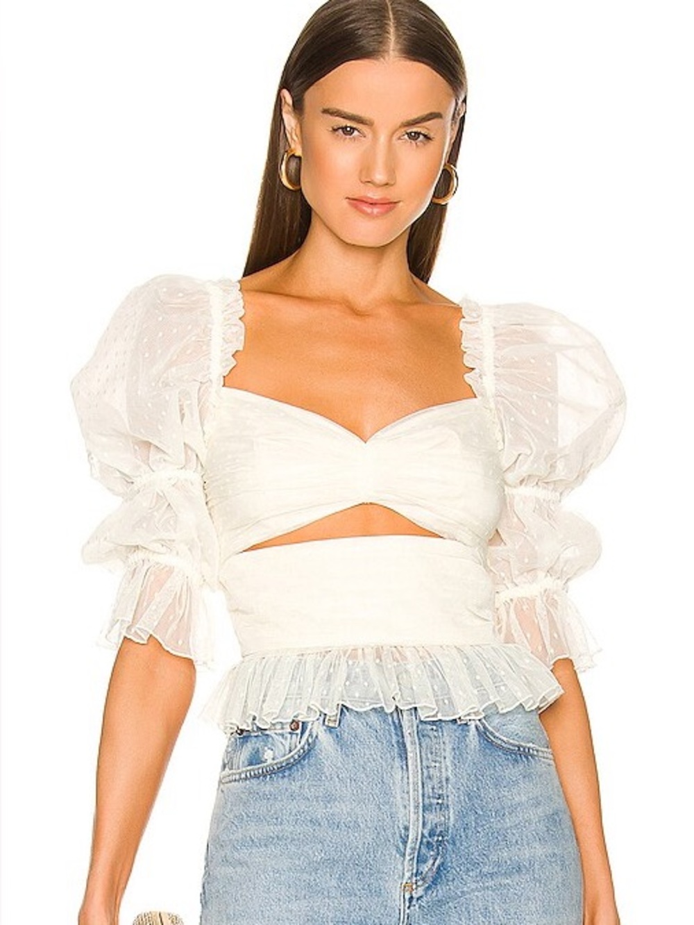 LPA Dolores Top in Ivory REVOLVE size s